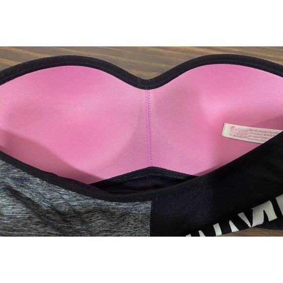 PINK Victorias Secret Comfy & Cool Bandeau Strapless Bra Push Up Small EUC 9191 - Picture 3 of 5